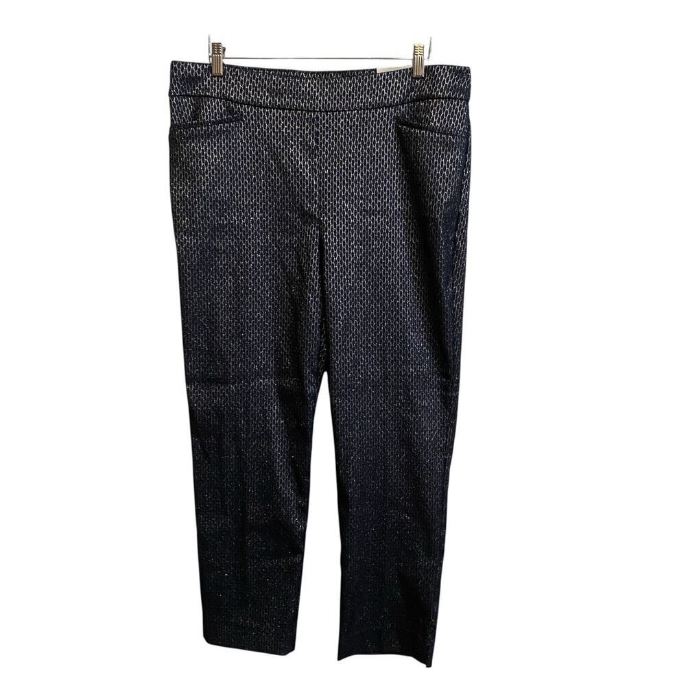 Chico’s So Slimming 360 Brigitte Deco Oval Slim Ankle Pant Sz 16R NWT Officewear